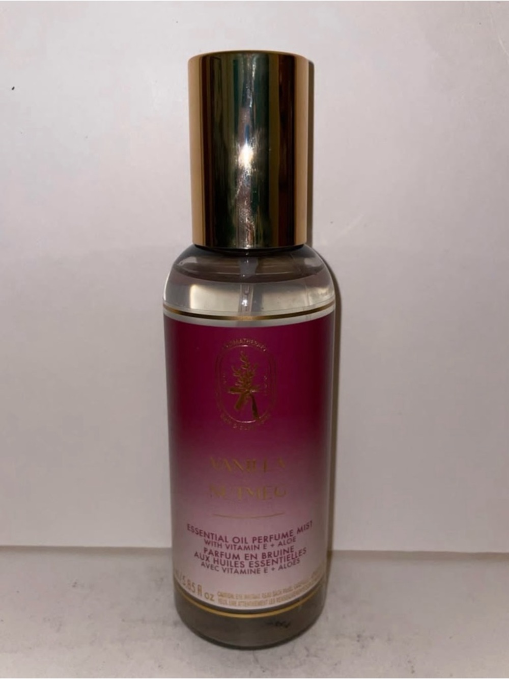 Bath & Body Works Aroma Vanilla Nutmeg Essential Oil Mist 5.85oz Discontinue New